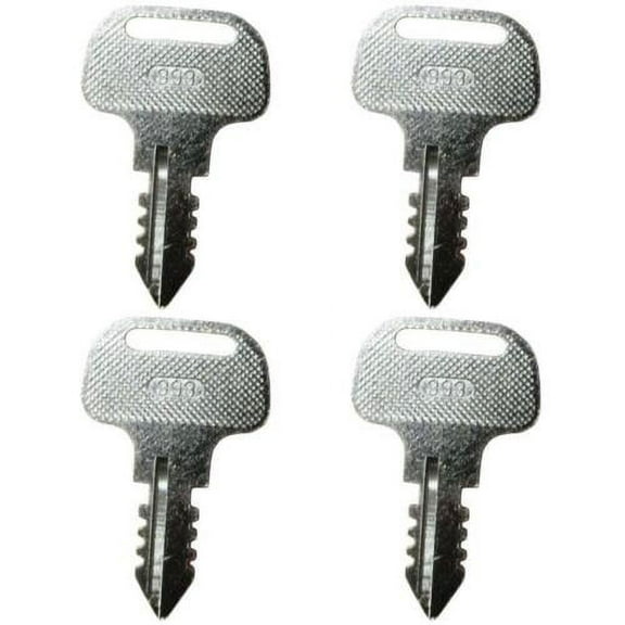 4 PC 18510-63720 Ignition Keys For Kubota Tractor Models M4900 M5700 M6800 M8200