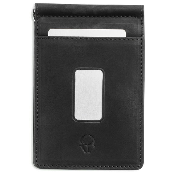 DONBOLSO Slim Leather Wallet - Minimalist Bifold Wallet for Men - RFID Blocking Protection Money & Card Holder - Durable & Functional Front Pocket Wallet - Best Present for Father's Day & Birthday