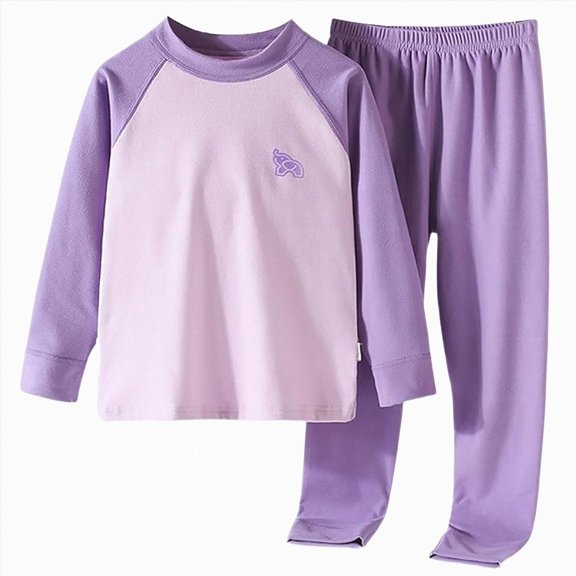 HFHAPW Boys Girls Pajamas Sleepwear Toddler Kids 2 Piece Long Sleeve Pjs Top and Pants Set