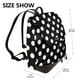 thumbnail image 2 of Balery Black and White Polka Dot Mochila de Cuero para Mujeres, Gran Capacidad, Bolsa de Viaje Multifuncional, Mochila de Cuero y Bolsa de Hombro para Mujeres, 2 of 4