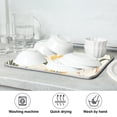 thumbnail image 7 of Yayeee Dish Drying Mat for Kitchen Counter 16"x18" Microfiber Absorbent Pad, White Rabbits, 7 of 7