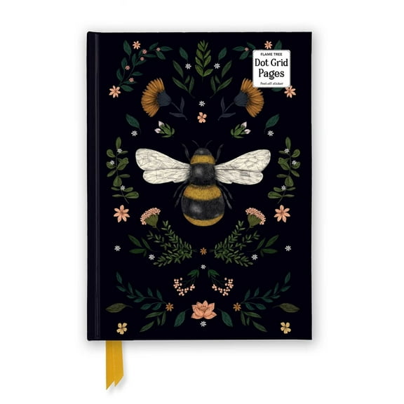 Flame Tree Dot Grid Notebooks Jade Mosinski: Bee (Foiled Dot Grid Journal), (Hardcover)