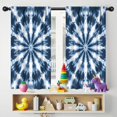 thumbnail image 5 of Blackout Kids Curtains,Blue Tie Dye Starburst Pattern Childrens Insulated Curtains Set Of 2,Bedroom Essentials,Toddler Room Decor 42"x54", 5 of 5