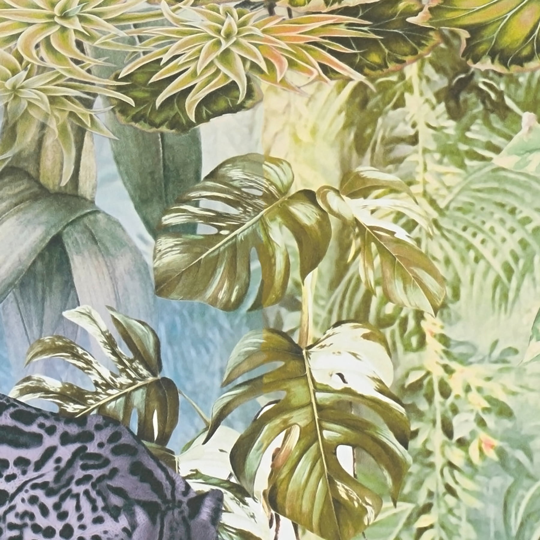 AS Creation Cordian Light Yellow Rainforest Landscape Wallpaper