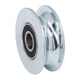 thumbnail image 1 of U Groove Pulley, Strong Load Bearing Stable Running 64mm Diameter Guide Pulley Wheel  for Sliding Door Gate, 1 of 7