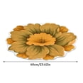 thumbnail image 3 of 3D Shaped Peony Blooming Flower Mat Cute Summer Doormat Coir Quick Drying, Machine Washable Entryway Rug Entry Way Rugs Indoor for Outside Patio Floor Entry Porch Garage Office, 24x24IN, 3 of 6