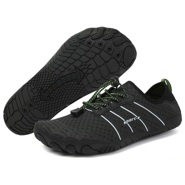 Zapatos Agua Secado Rápido Descalzo Aqua Calcetines Playa para Hombres Mujeres (42) Negro