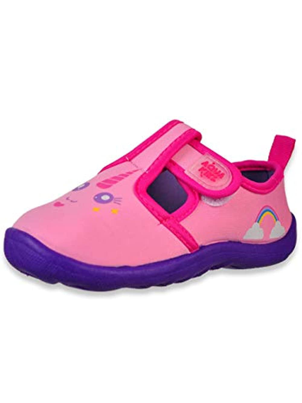 Toddler//Little Kid//Big Kid 2 Pack Non-Slip Quick Dry Waterproof Aqua Shoes Aquakiks Girls Water Shoes