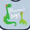 thumbnail image 4 of Inktastic Mawmaw Boy Grandson Dinosaur Boys Baby Bib, 4 of 4