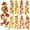 style#D, variant on 70 inches Artificial Hanging Maple Leaves Plants Fall Fake Ivy Vines Plants Wall Hanging Plants for Autumn Outdoor Indoor Patio Garden Proch Home Party Wedding Decor