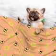 thumbnail image 3 of XMXY Dog Throw Blankets, Soft Cozy Bee a Bug Gift Pet Blankets for Couches Machine Washable for Indoor Cats Dogs, Large Size, 3 of 8