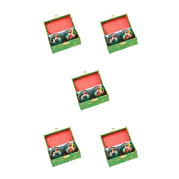 Vogacara Bolas Baoding portátiles con caja de almacenamiento Duraderas y livianas para niños y padres mayores Verde Type2 NO2