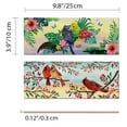 thumbnail image 3 of WIRESTER (2 Pack) Rectangle Wooden Hanging Sign Plaque with Rope For Decorative Room Door Wall Home House Office - Red Cardinal Birds, Budgie Parakeet Lovebird, 3 of 6