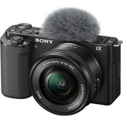 Sony ZV-E10 Mirrorless Camera with 16-50mm Lens + 64GB SD Card and More (International Version)