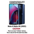 thumbnail image 6 of Clear Case for Moto G Stylus 4G 2022, Aquaflex Semi-Flexible TPU [Shock Absorbing] Transparent Phone Cover for Motorola G Stylus 4G (2022), 6 of 6