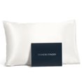 thumbnail image 1 of Funda de almohada Fishers Finery de 25 mm, 100% seda de morera pura, blanca, 1 of 6