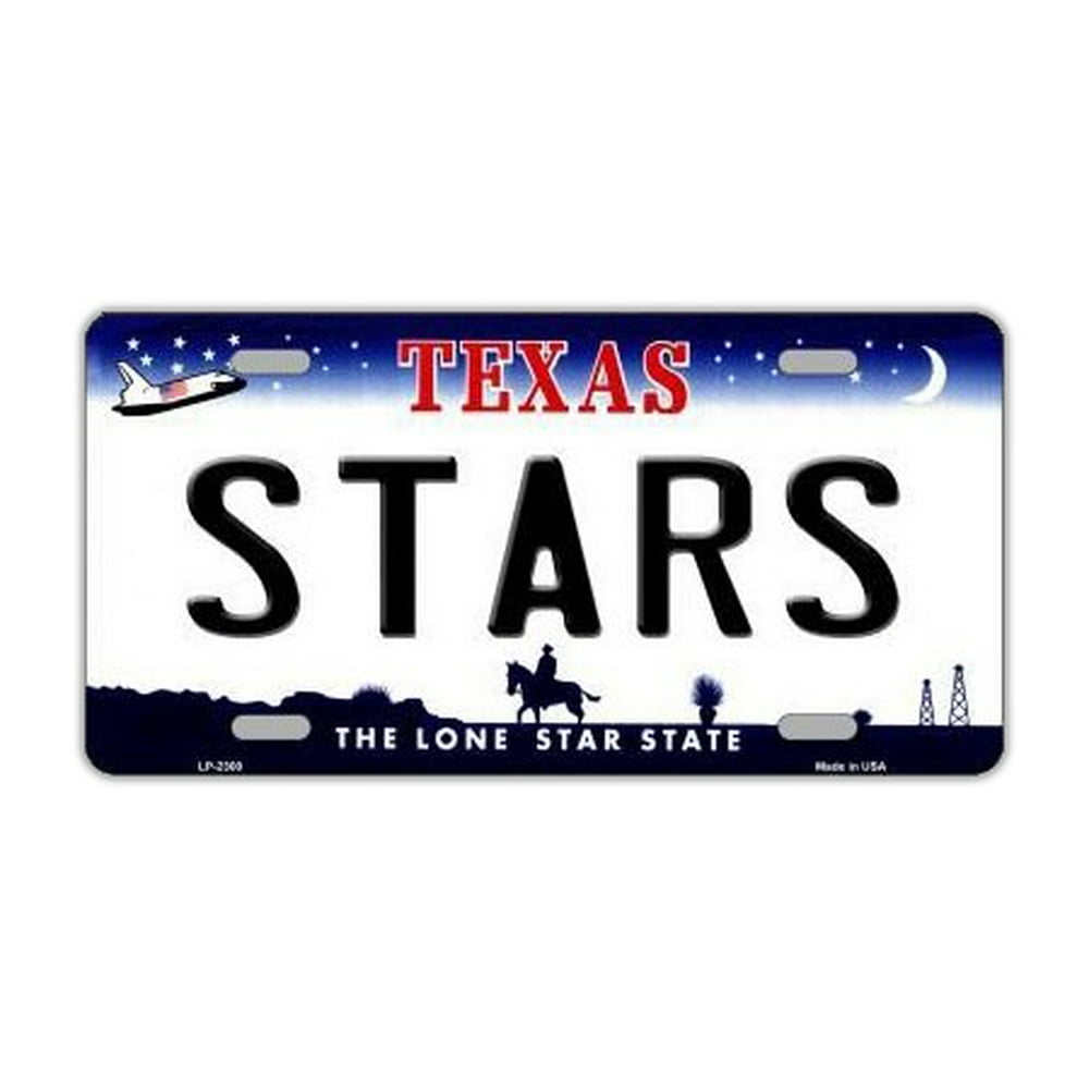 Metal Vanity License Plate Tag Cover Dallas Stars Hockey Team