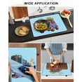 thumbnail image 5 of Large Induction Cooktop Protector Mat Travel Truck Stove Top Covers for Electric Stove, Cartoon Navy Camping Cars Blue Background Decorative Stove Burner Cover Mats, Glass Top Stove Cover, 5 of 7