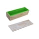 thumbnail image 4 of Jabón rectangular hecho a mano, caja de madera fundida y tapa, barra de jabón flexible Verde, 4 of 9