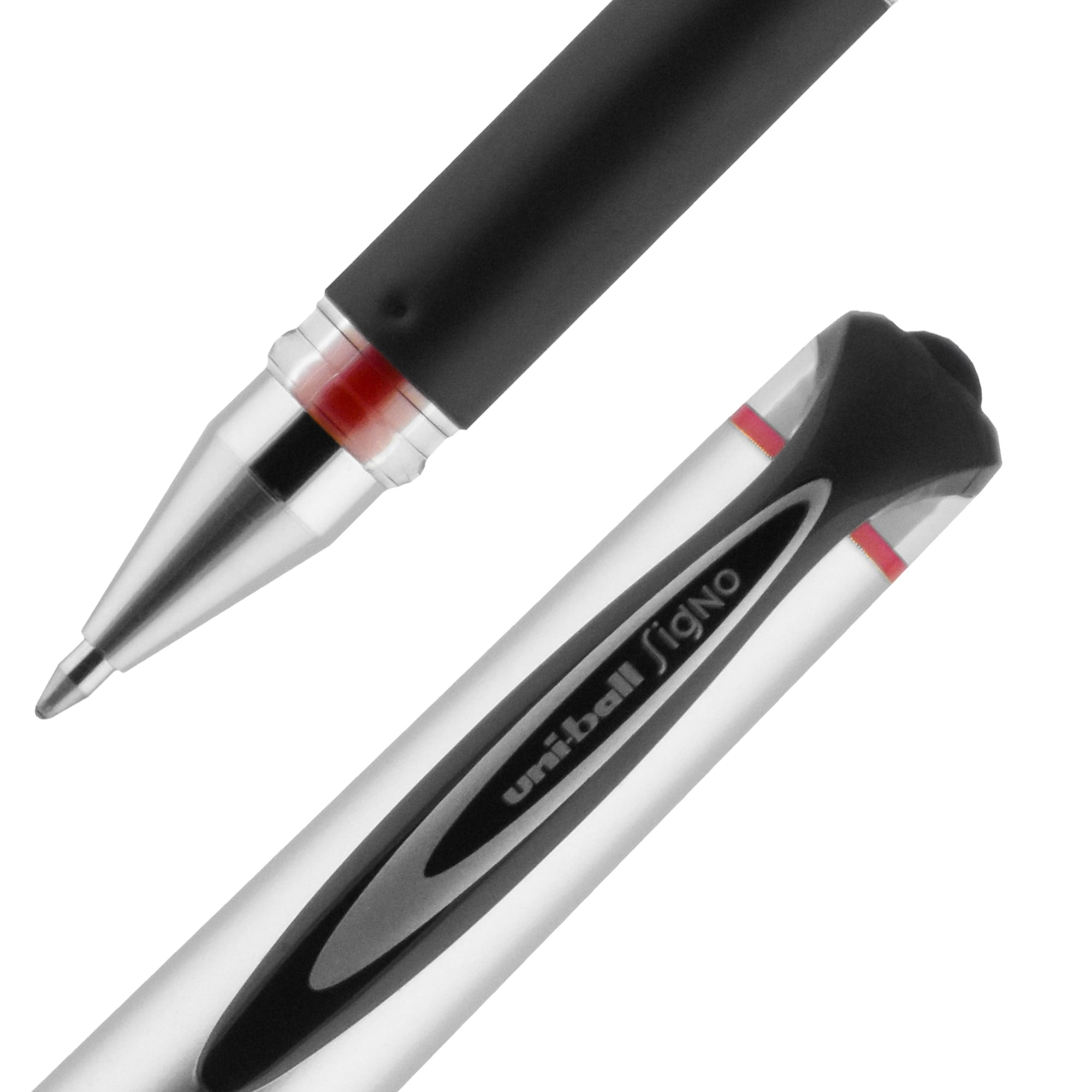 uniball 207 Impact Gel Pens, Bold Point (1.0mm), Red Ink, 12 Count