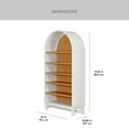 thumbnail image 5 of Better Homes & Gardens Juliet Open Arch Bookcase, White and Light Honey, 5 of 17