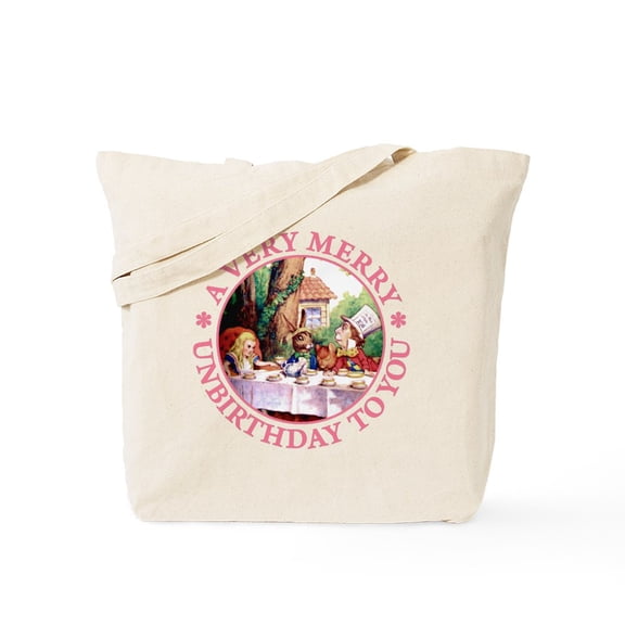 CafePress - A Very Merry Unbirthday To You Tote Bag - Unisex Canvas Tote Bag, Beige, 1-Piece
