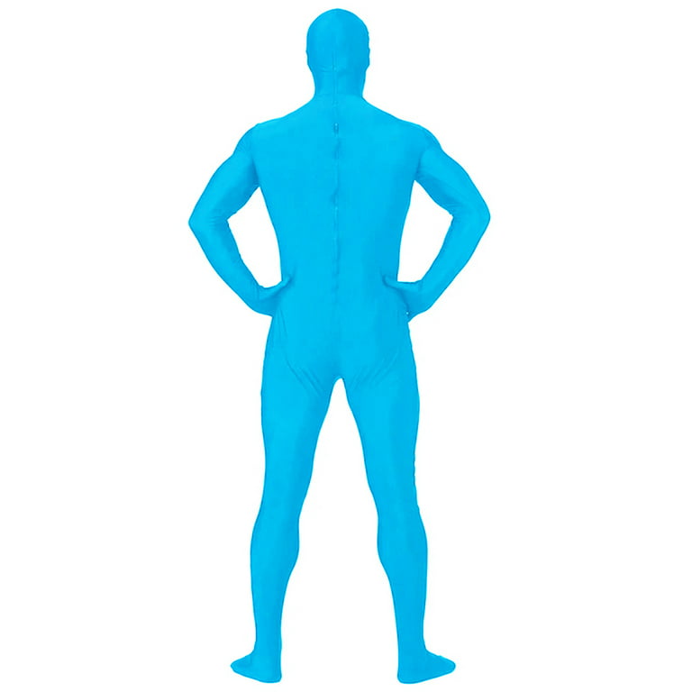 AltSkin Adult/Kids Full Body Stretch Fabric Zentai Suit Costume - Pacific  Blue (Kid Small) 