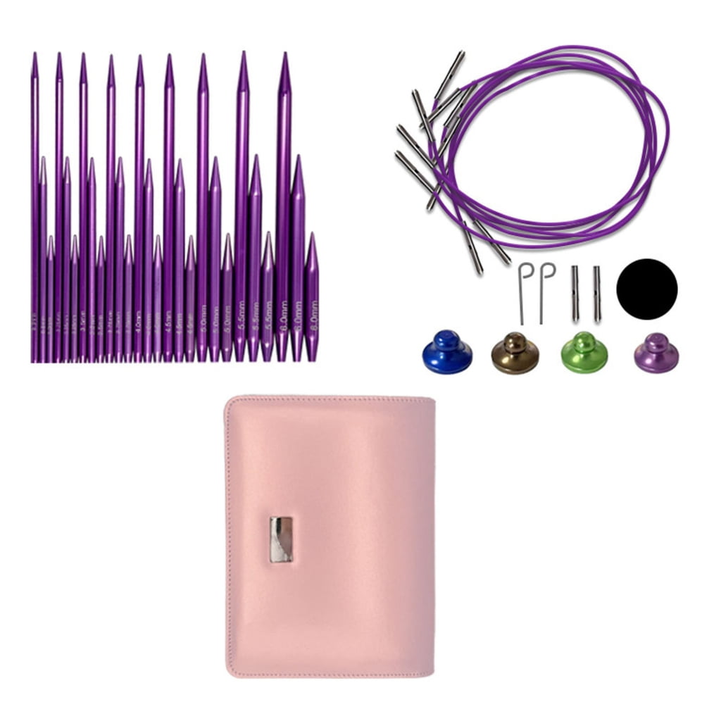 Interchangeable Circular Needle 3.0mm-6.0mm Circular Knitting Needle Set with Case & Accessories Circular Knitting Pins