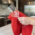 thumbnail image 5 of REGALWOVEN 2 Pack Solid Color Cotton Kitchen Towels, 100% Pure Cotton Soft Absorbent Dish Towels Red 25" x 15", 5 of 7