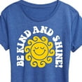 thumbnail image 3 of Instant Message - Inspirational - Be Kind & Shine - Women's Short Sleeve Graphic T-Shirt, 3 of 6