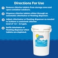 thumbnail image 5 of In The Swim 1 Inch Stabilized Chlorine Tablets for Sanitizing Swimming Pools - Fast Dissolving - 90% Available Chlorine - Tri-Chlor - 4 Pounds U001004032AE, 5 of 7