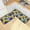 Blue Yellow Sunflowers, variant on Dailycode 2 Pcs Kitchen Rug Set Non Slip Absorbent Soft Floor Mats for Kitchen Bathroom Hand Drawn Dandelions Flower 19.7"x27.6" 19.7"x47.2"