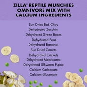 Zilla Reptile Munchies, Omnivore Mix with Calcium 4 Ounces
