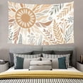 thumbnail image 6 of Bohemian Tapestry Wall Hanging,Boho Sun Neutral Botanical Tapestries for Dorm Room Decor, Boho Wall Art,Bed Throw,Sofa Cover,60"x40", Earthy Tones, 6 of 6