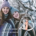 thumbnail image 5 of SISGEM Sisters Gifts for Sisters Sterling Silver Sisters Heart Necklace Always My Sister Forever My Friend Christma Birthday Jewelry Gifts for Sisters, 5 of 7