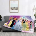 thumbnail image 2 of Manta ligera con estampado de princesas de Disney para sala de estar, dormitorio, habitación de niños, manta cálida, regalo de Navidad, 2 of 5
