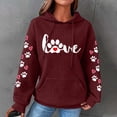 thumbnail image 2 of Enjoytime Womens Hoodies Casual Waffles Long Sleeve Drawstring Pullover Tops Drawstrings Loose Sweatshirt with Pocket Womens Hoodies Shirts, 2 of 4