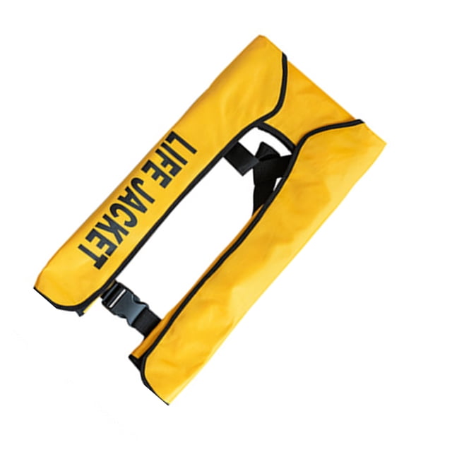 Chalecos salvavidas inflados manualmente para adultos Reservadores de seguridad Gran cantidad de flotabilidad Múltiples colores Resistencia a la presión Deportes acuáticos Amarillo Methold OD003397-02