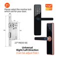 thumbnail image 2 of Door Lock, Tuya Bluethooth Biometric Fingerprint Electronic Lock RFID Card Remote Unlocking Smart Door Lock ,Easy to Install, 2 of 7