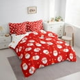 thumbnail image 3 of Manfei Cute Santa Claus Bedding Comforter Set 7-Piece for Teens, Cartoon Stars Snowflake King Bedding Sets, Merry Christmas Reversible Bed Sheets, Ultra Soft Home Decor, 3 of 7