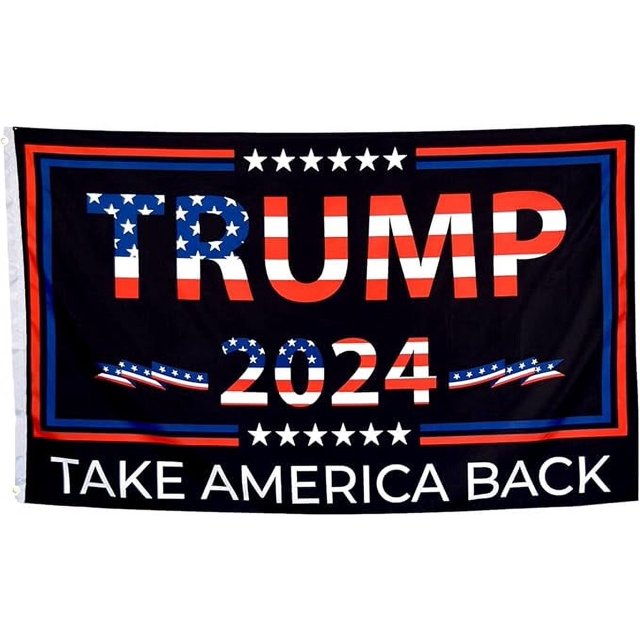 Banner presidencial, resistente, de doble cara, para exhibición patriótica para uso en interiores y exteriores, material de poliéster grueso que garantiza durabilidad y vitalidad, ideal para hogares,