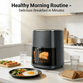 thumbnail image 4 of Aidoly 12-in-1 Air Fryer, 6-Quart Family Size Multi-Function for Roast, Bake, Broil, Dry, Proof, Reheat and More, with Viewing Window & 12 Cooking Modes, Grey, 4 of 8