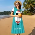 thumbnail image 4 of Vsdgher Cute Santa Claus for Womens Summer 2025 Casual Midi Maxi Dresses Lightweight Short Sleeve Round Neck Beach Dress -Medium, 4 of 7