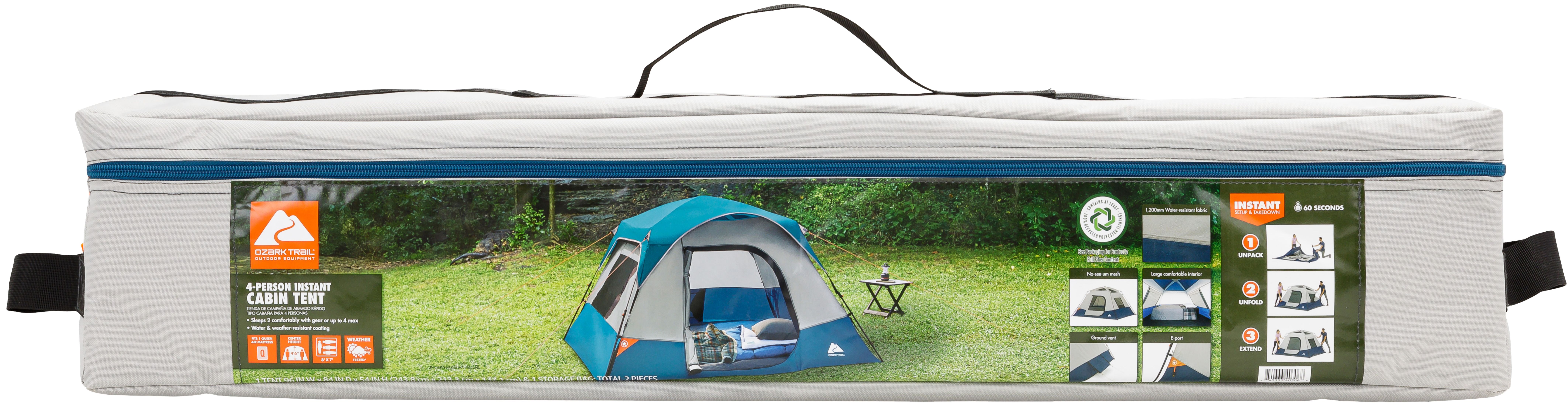 Ozark Trail 4-Person Instant Cabin Tent photo 2