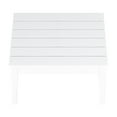 thumbnail image 5 of WestinTrends Ashore Outdoor Coffee Table, 32 Inch All Weather Poly Lumber Adirondack Patio Coffee Table Square Low Table, White, 5 of 5