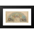 thumbnail image 2 of Jozef Hanula 18x11 Black Modern Framed Museum Art Print Titled - Madonna and Child, Mural Design of a Church in Visnova (1901), 2 of 5