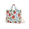 thumbnail image 7 of FORMRS Womens Corduroy Tote Bag Crossbody Shoulder Handbag with Pocket, Vibrant Strawberries, 7 of 7