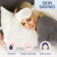 thumbnail image 4 of Funda de almohada de seda Blissy 100% pura, seda de morera, 22 Momme, blanca, 4 of 9
