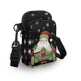 thumbnail image 3 of HELLHERO Santa Cupcakes Travel Crossbody Purse Polyester Double Deck for Outdoor Daily Use, 3 of 7