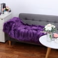 thumbnail image 2 of Unique Bargains Soft Faux Sheepskin Fur Solid Plush Area Rug Carpet Pad for Bedroom Floor Mats Rectangle, 2 of 8